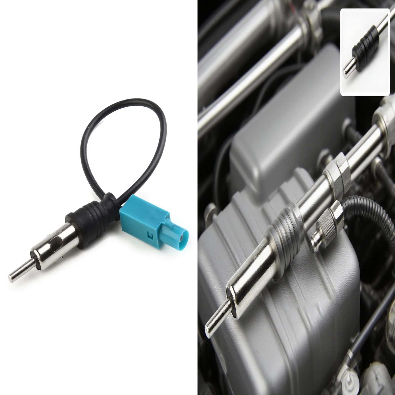 

For Audi/VW/Volkswagen Car Electronics Radio Audio Cable Adaptor Antenna Audio Cable Male Double Fakra - Din Male Aerial