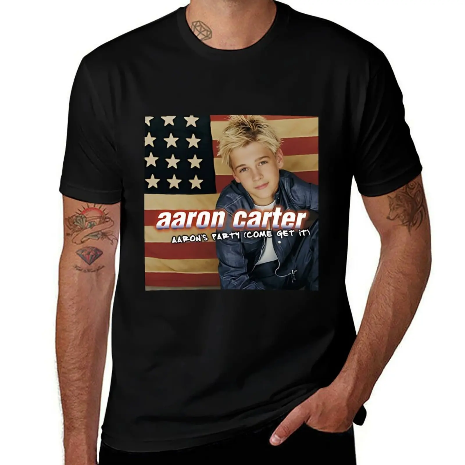

Aaron Carter, Aaron's Party T-Shirt man t shirt cotton high quality man t shirt designer