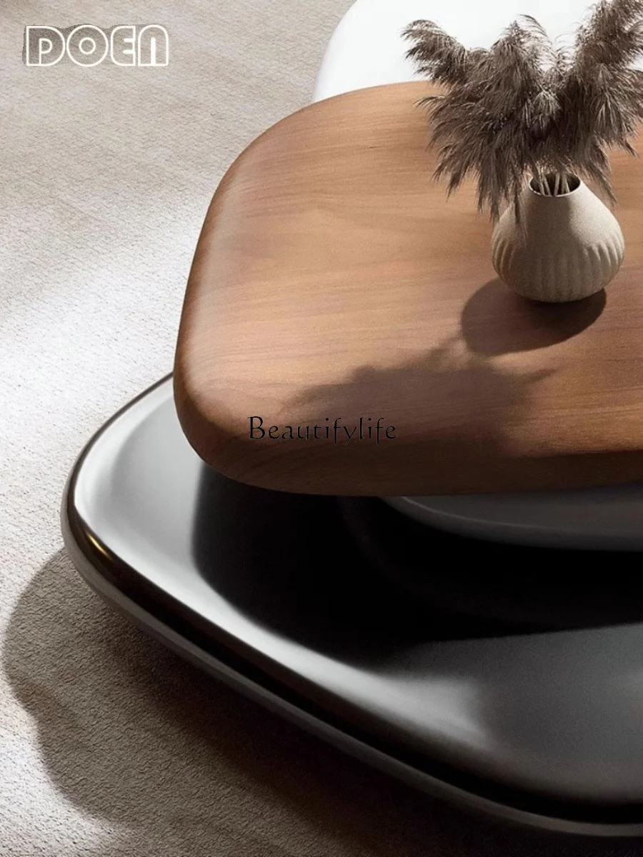 Modern Simple Rotating Shaped Coffee Table Living Room High-End Affordable Luxury Coffee Table