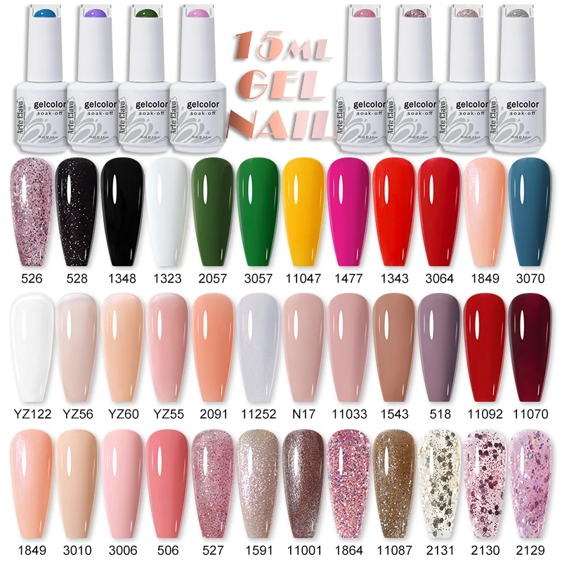 アルテ クラボ 15ml ピンク ヌード ネイルジェルポリッシュ マット UV セミパーマネント バーニッシュ ジェルネイルアート デザイン マニキュア LED ベルニス ソークオフ