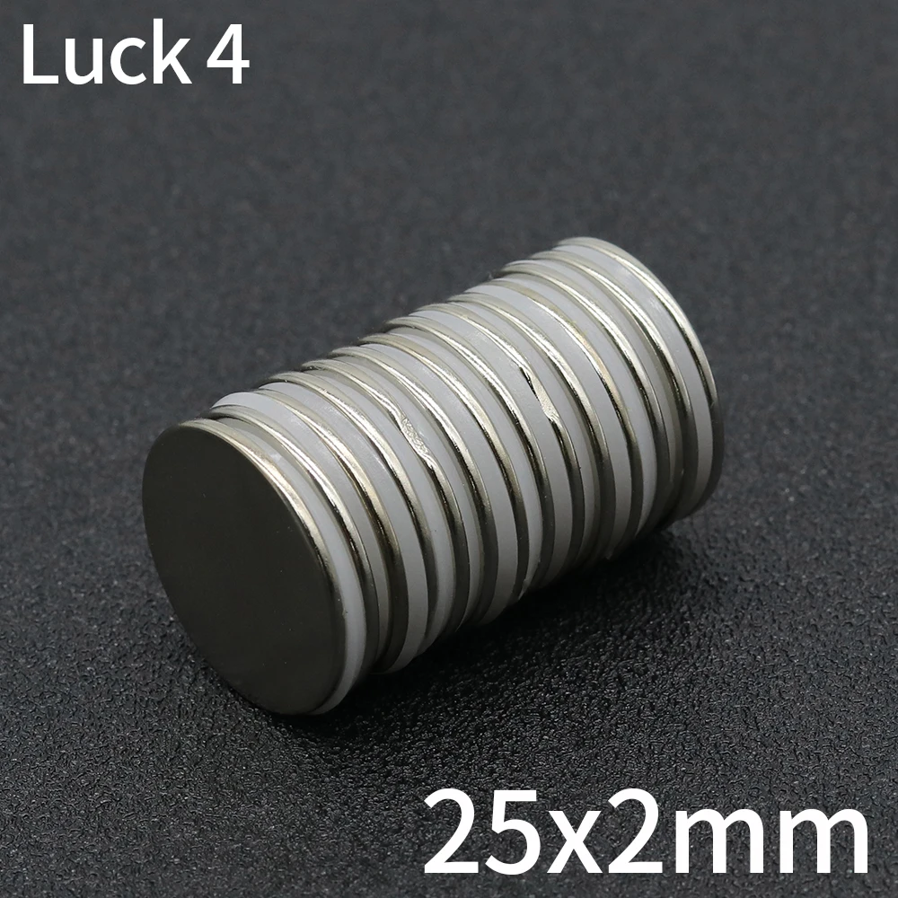 

5/10/15Pcs Round Magnet 25x2mm Neodymium Magnet N35 Permanent NdFeB Super Strong Powerful Magnets for Search Create DIY imans
