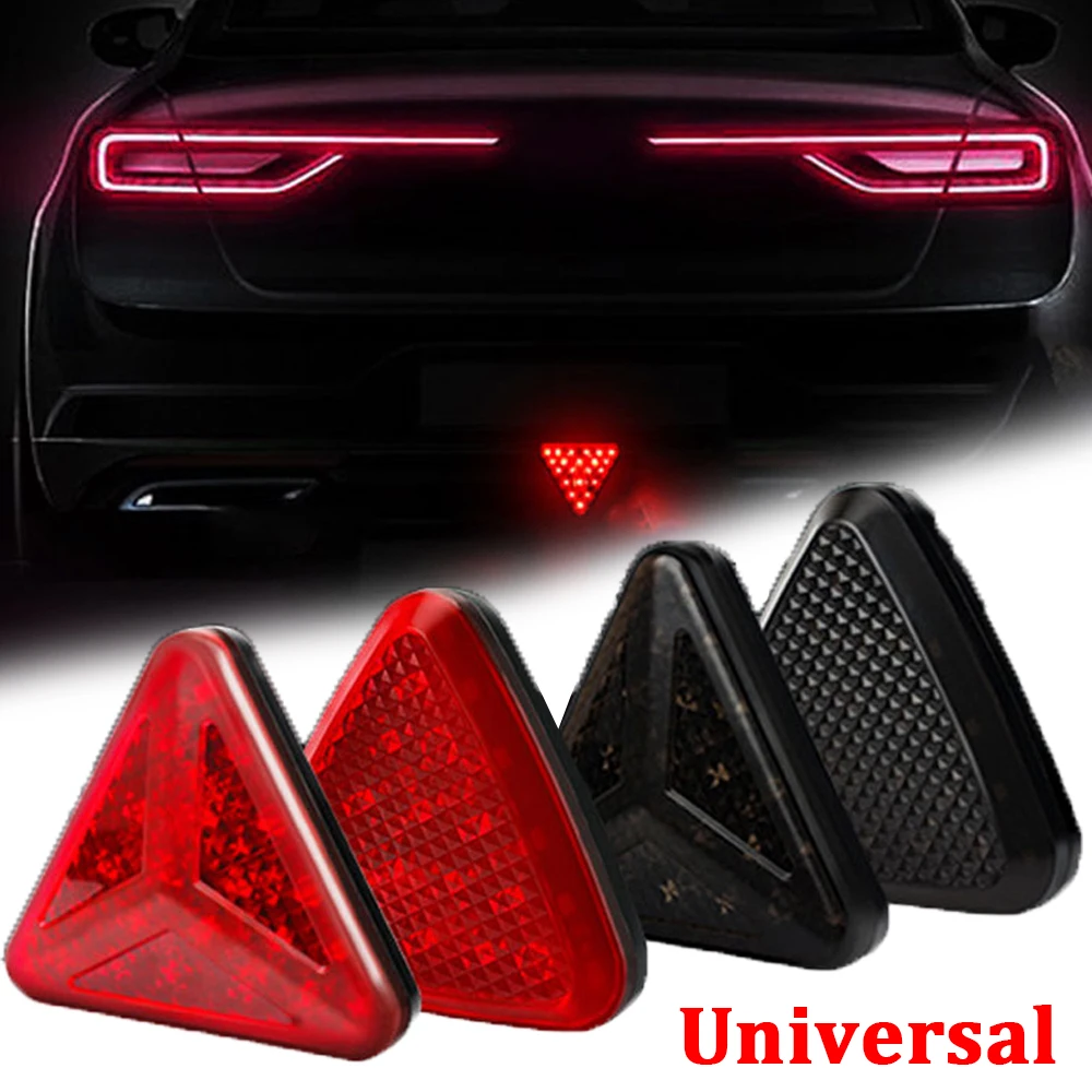 

Universal Triangle Style Rear Third Brake Light Car Pilot Stop Safety Lights 12V Auto Tail Warning Signal Lamp LED Strobe Lamps