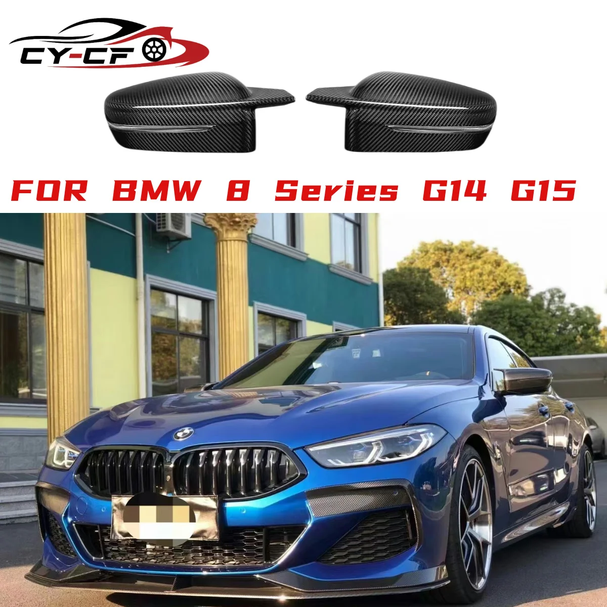

For BMW 8 Series G14 G15 G16 830i 840 Upgrade Shells Rearview Cap High quality Real Carbon fiber rear view mirror case cover