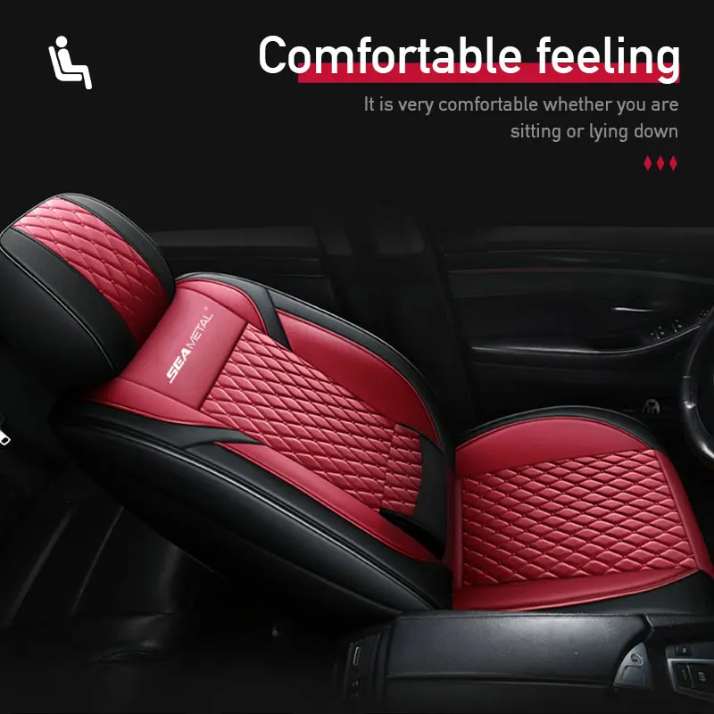Universal PU Leather Car Seat Covers 5