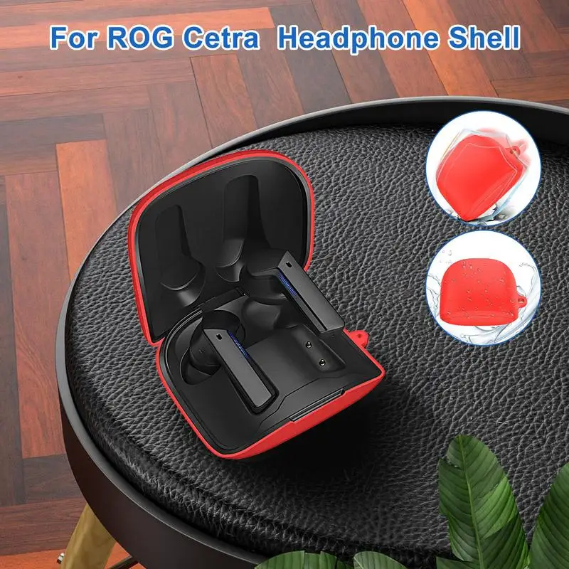 Silicone Blue Tooth Earphone Case Dustproof Protective Cover Anti-drop Charging Box Sleeve For ROG Cetra Earbuds