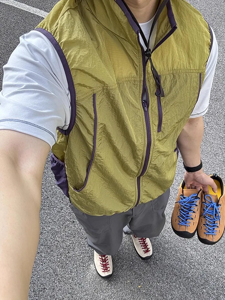 

Легкий сухой жилет Outdoor Cam Mountain Series для мужчин, летний многослойный жилет для скалолазания irt Faion Urban Sle All Se...