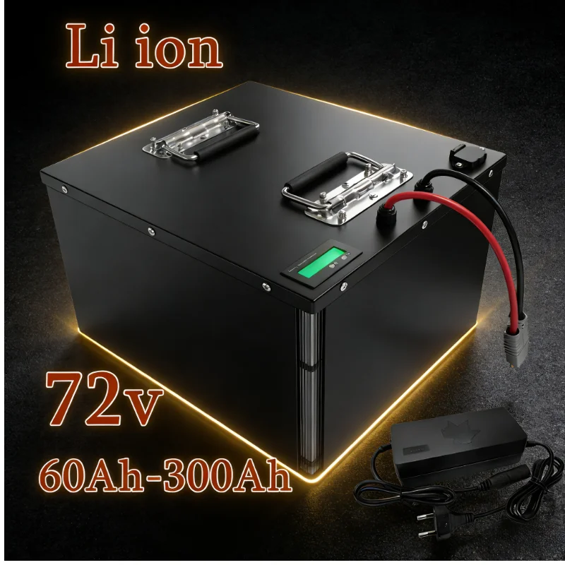 

72 В, высокая 100 Ач-300 Ач, литий-ионная аккумуляторная батарея 7–14 кВт, легкая литиевая батарея премиум-класса — резервное питание с высокой безопасностью для кемпинга и бездорожья