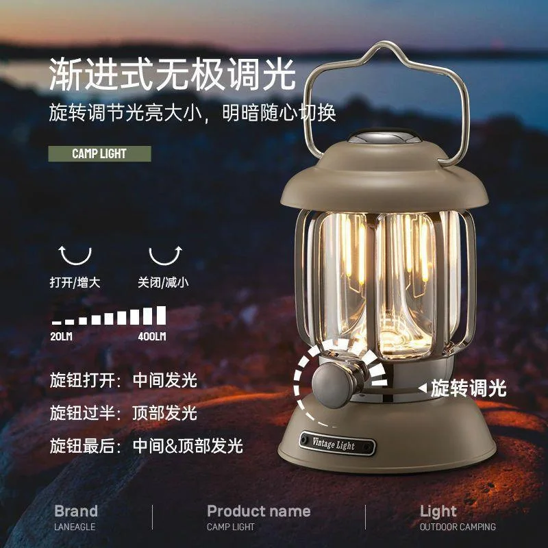 

Extra Long Range Outdoor Light Camping Lighting Camping Tent Multi functional Retro Horse Lantern Creative Atmosphere Handheld L