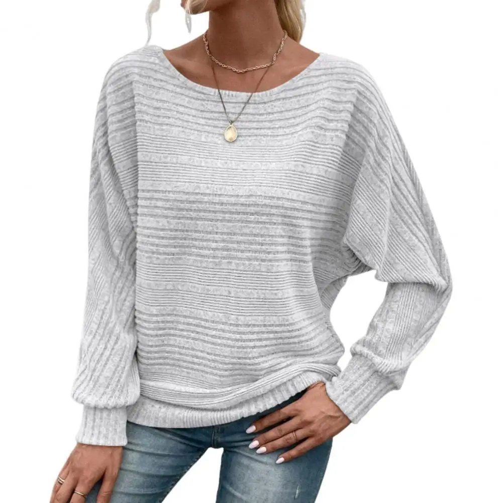Autumn/Winter New Comfortable Casual Solid Color Sweaters Long Sleeve Round Collar Splicing Head Pullover 2024 Loose Female Tops