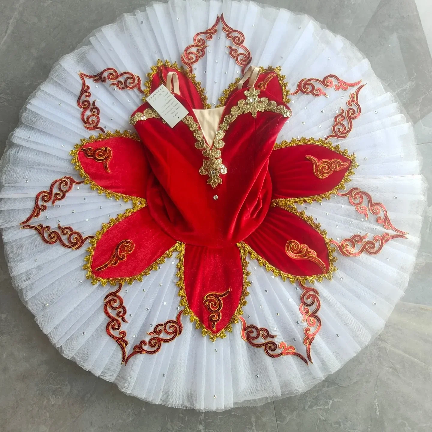

Red Swan Lake Ballet Tutu Skirt Girl Performance Competition Costume Children's Ballet Costume