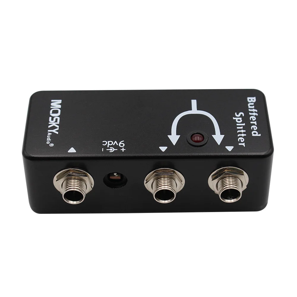 Mosky Buffered Splitter Guitar Signal Pedal 1 In 2 Out No Tone Loss Audio Device For Guitar Bass Players Instrument Accessory