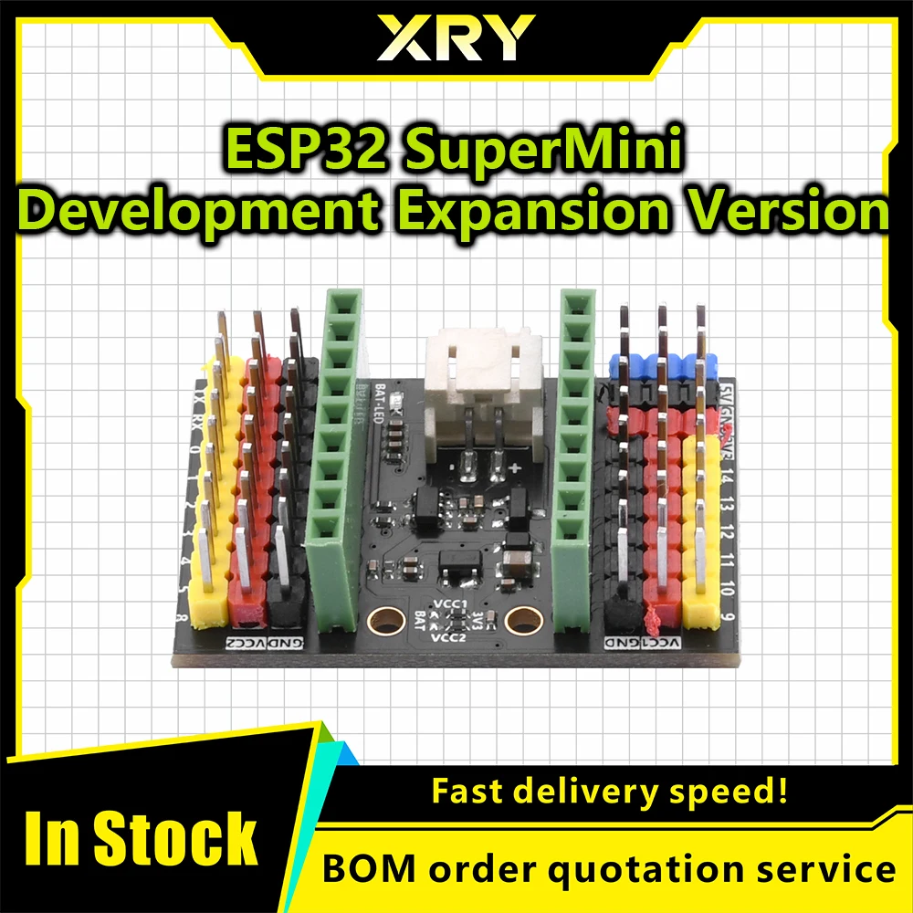 XRY ESP32-C3 SUpermini expansion board is a WiFi Bluetooth development board designed for ESP32C3supermini
