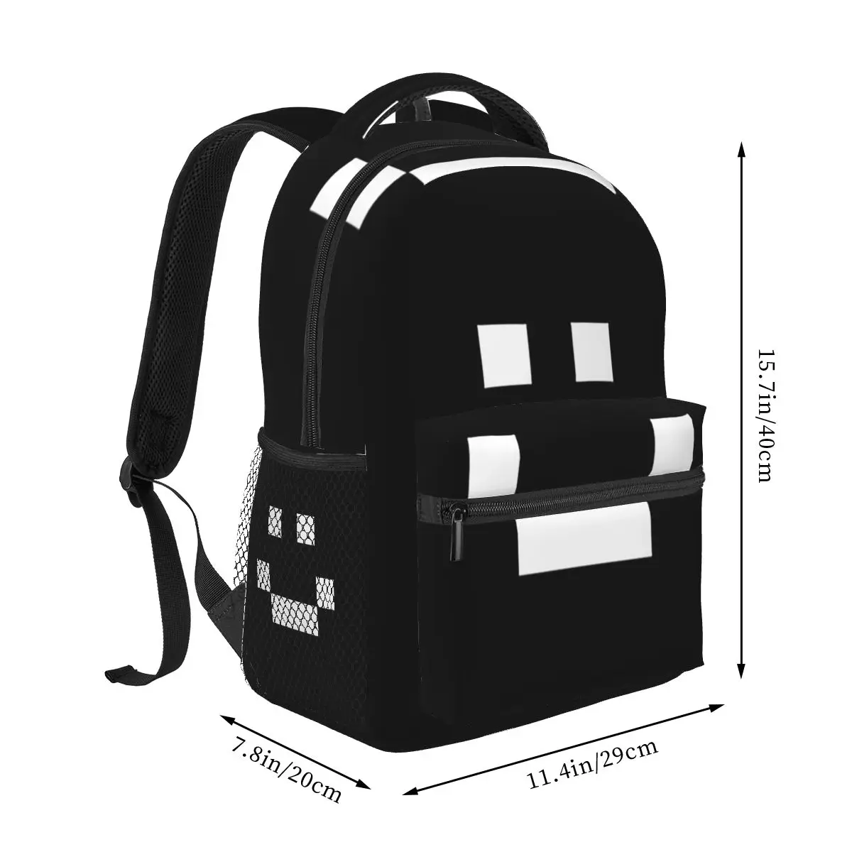 Quackity Merch Smile Logo Backpack Student Boys Girls BookBag Kids School Bag Computer Shoulder Bags for Men Women