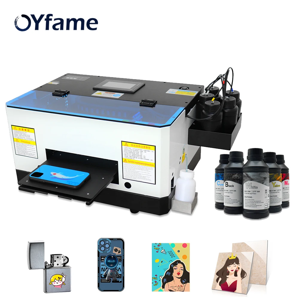 OYfame A5 uv printer machine flatbed A5 led UV Flatbed Printer for phone case acrylic ceramic wood uv printing machine A5