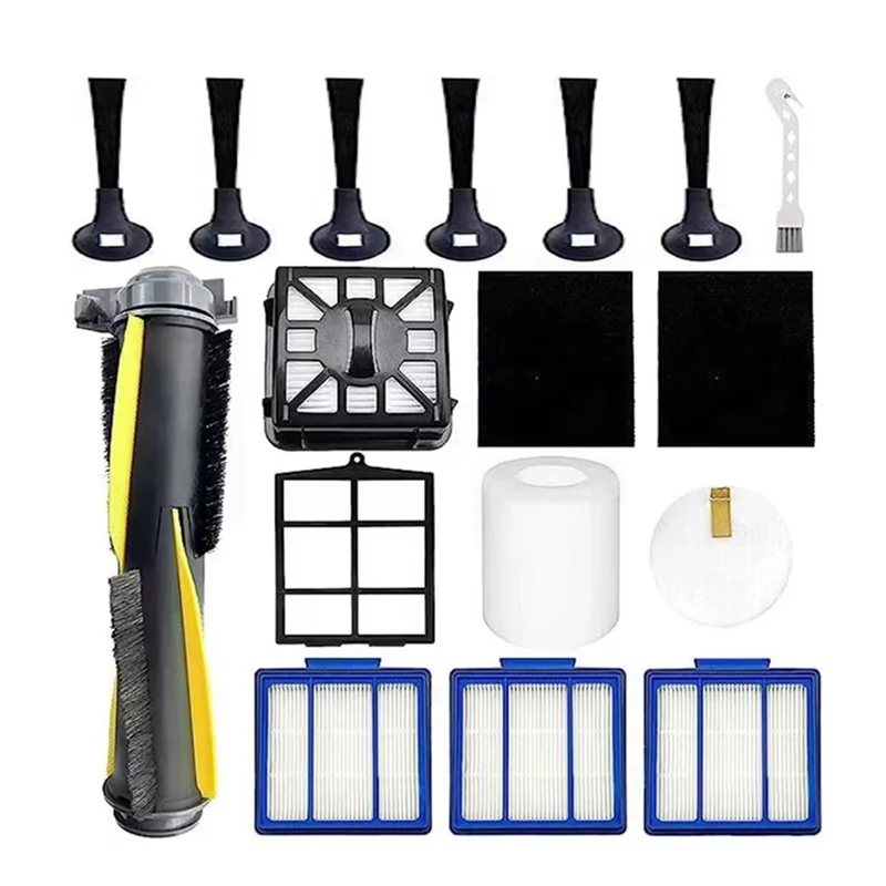 مرشح فرشاة جانبية مرشح الفرشاة الرئيسية ملحقات قطنية مناسبة لملحقات روبوت كنس القرش IQ RV1001AE RV101