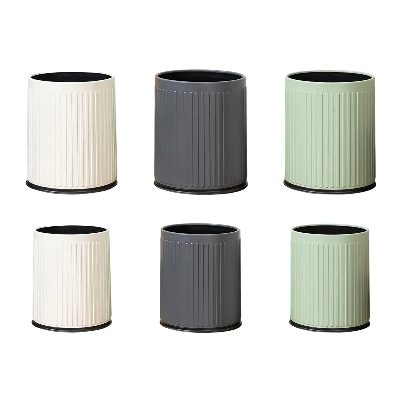 

Open Top Trash Can without Lid Modern Waste Basket for Home Living Room Dorm