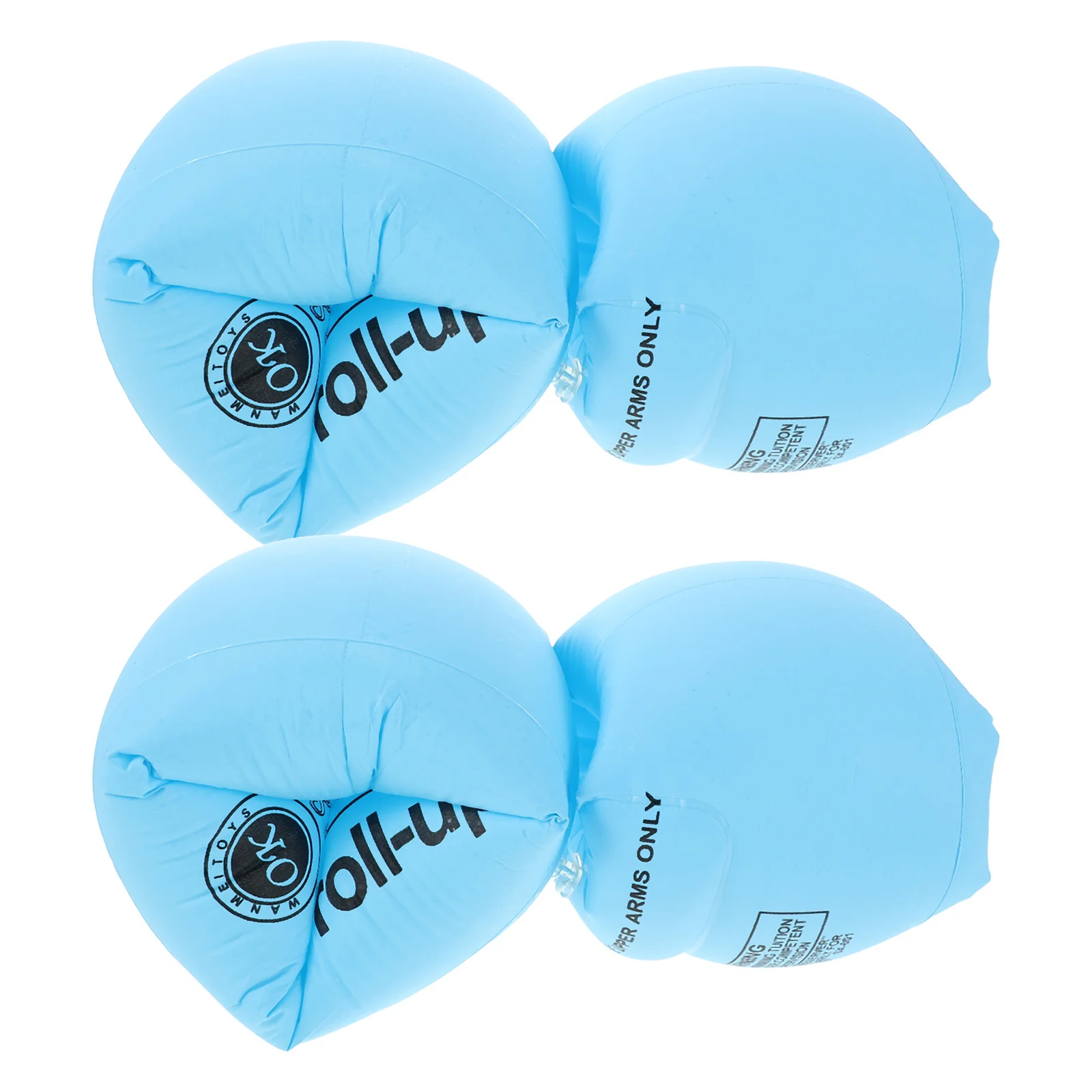 

2Pairs Inflatable Arm Floating Bands Enhanced Safety Swim Floaties Lightweight Portable Pool Fun