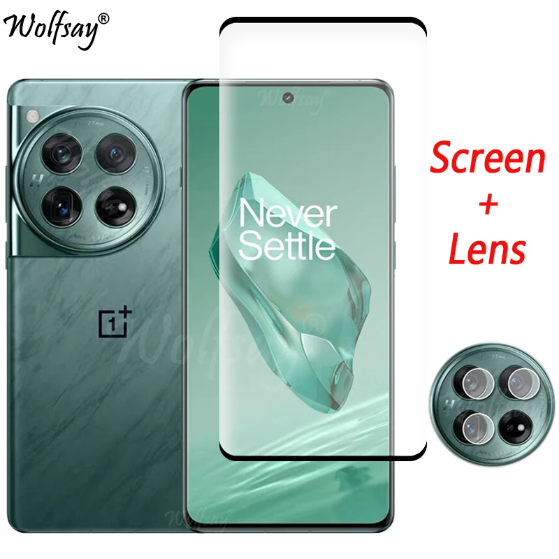 Full Cover Tempered Glass For OnePlus 12 Screen Protector For OnePlus 12 OnePlus12 Camera Glass For OnePlus 12 Glass 6.82 inch