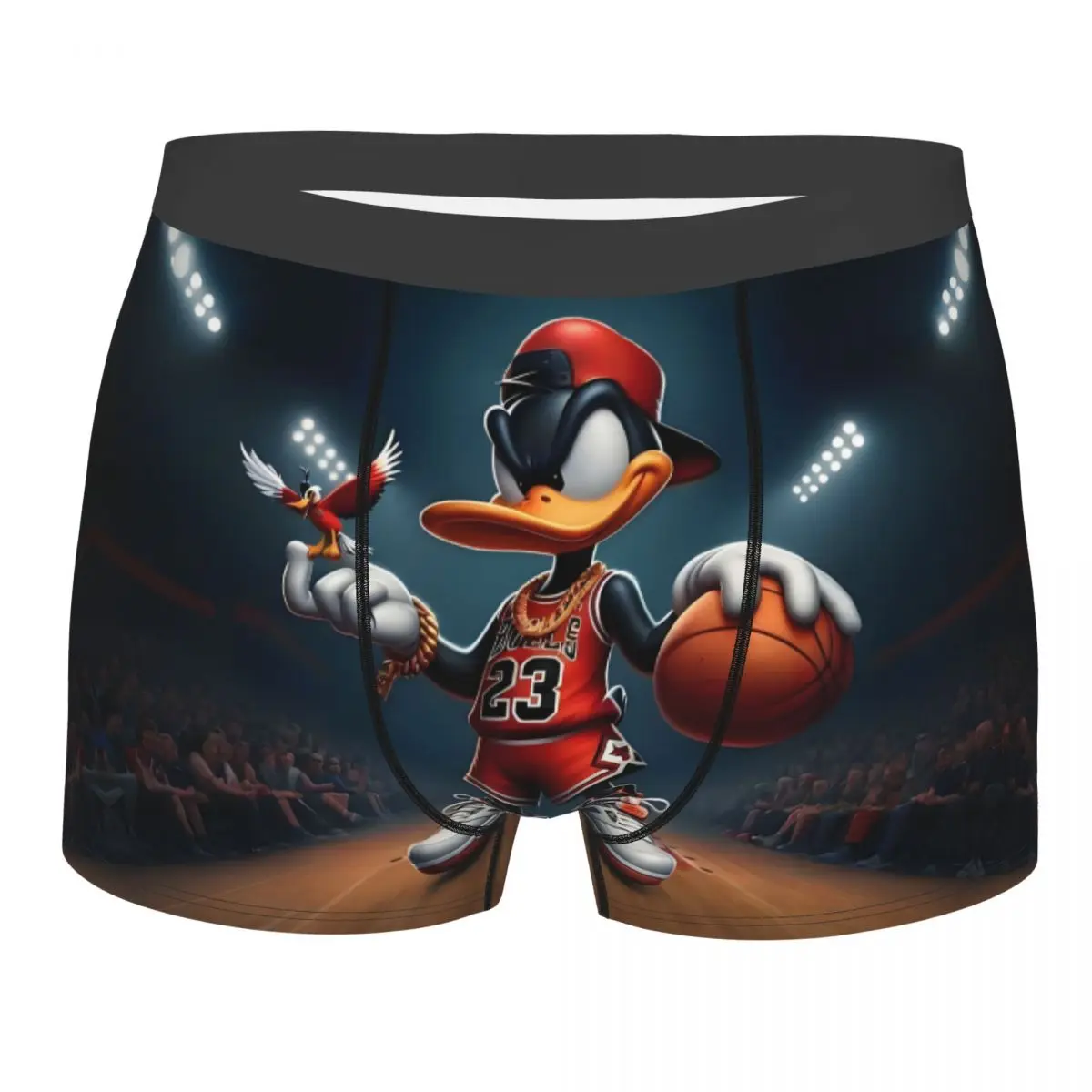 

Забавные шорты-боксеры Daffy Duck на заказ для Homme с 3D принтом аниме, милое нижнее белье с героями мультфильмов, трусы, мягкие трусы