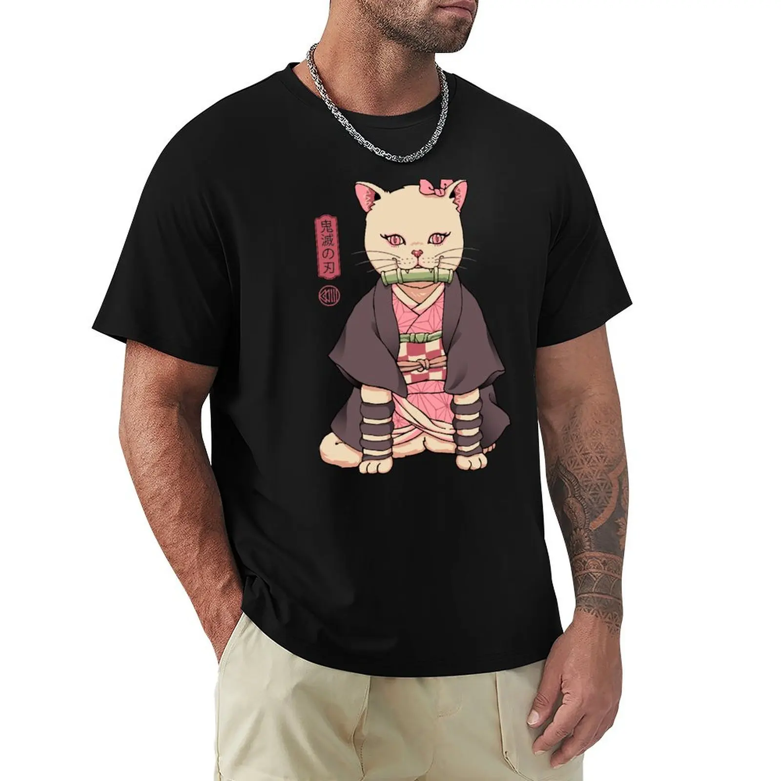 

Demon Cat Girl T-Shirt customs design your own anime stuff man clothes mens t shirts top quality