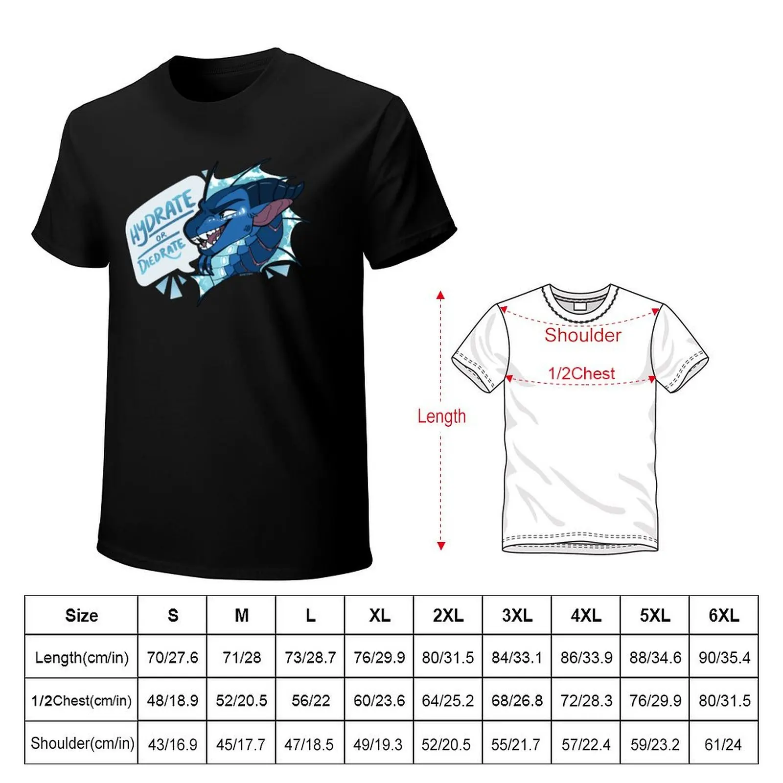 Hydrate or Diedrate! Tsunami WOF Wings of Fire T-Shirt Outdoor Activity Sports T-Shirt