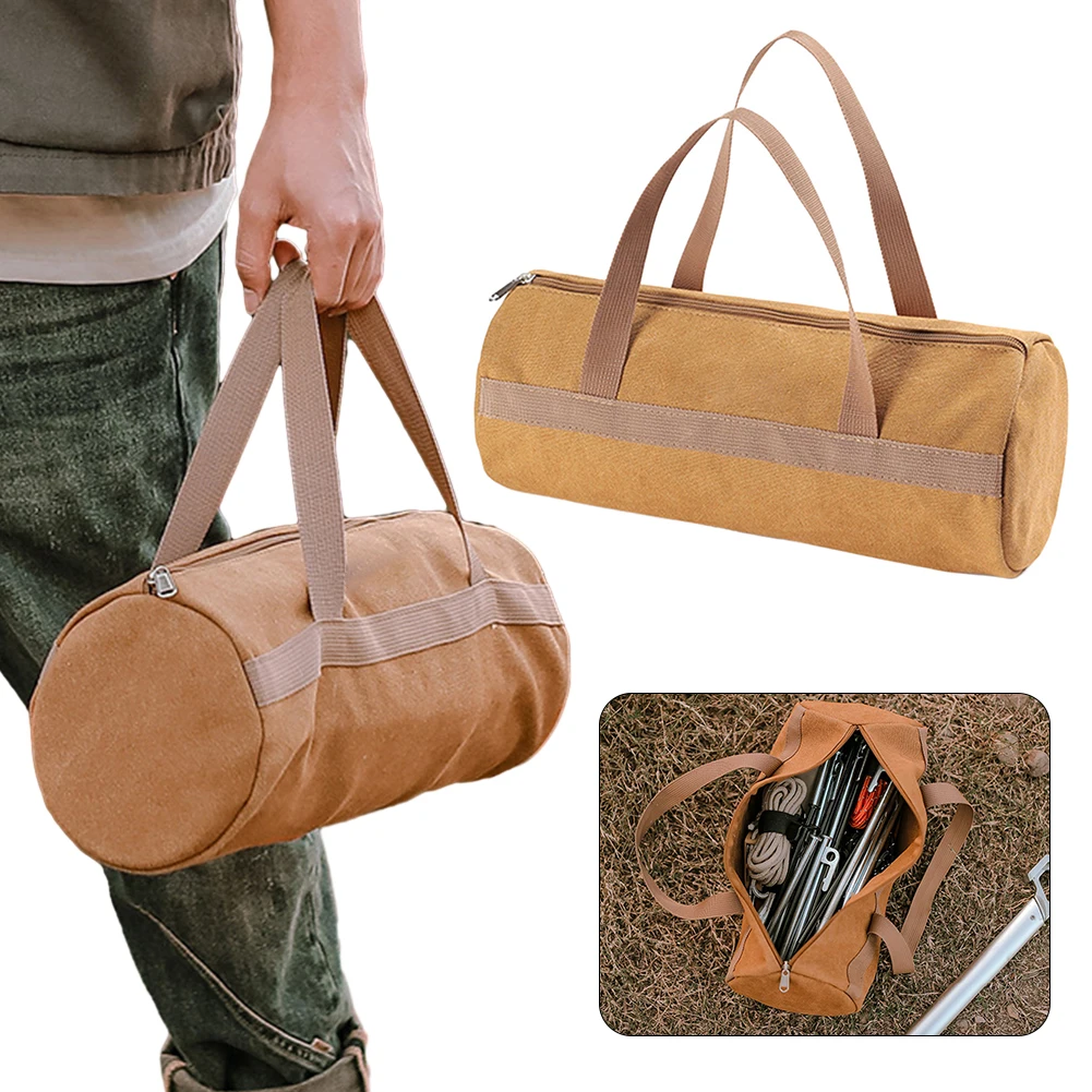 أدوات التخييم حقيبة التخزين سعة كبيرة اسطوانة خيمة حصة حقيبة المحمولة قماش الأرض مسمار حقيبة خفيفة الوزن للتخييم في الهواء الطلق