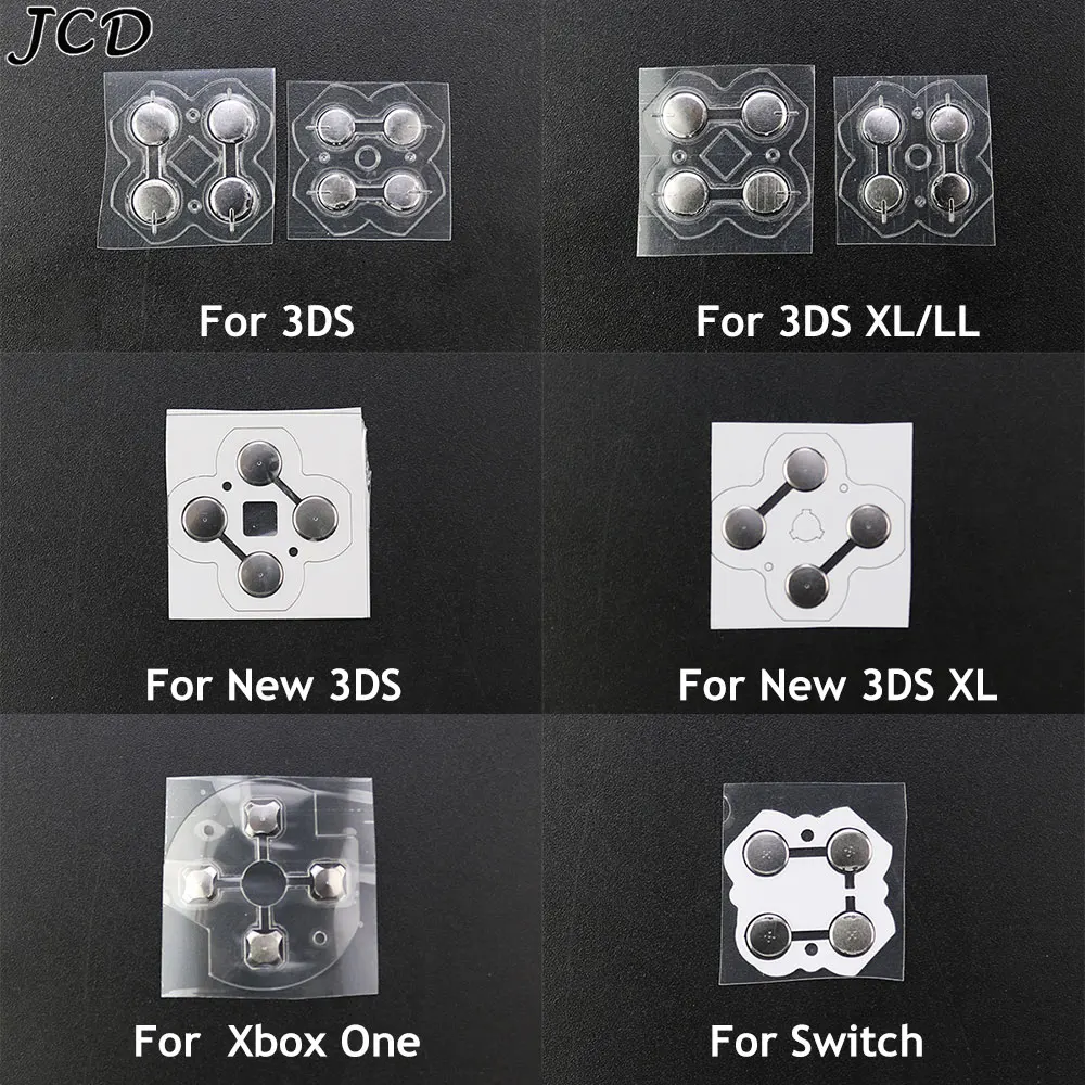 JCD For Xbox One For Switch Controller DPads D-Pad Metal Dome Snap PCB Board buttons Conductive FIlm For 3DS XL LL /New 3DS XL