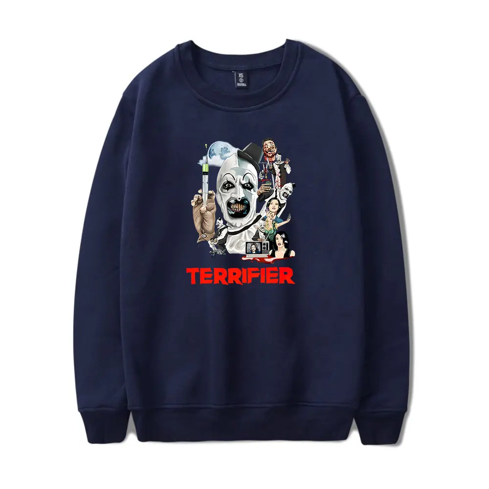 المرعب الفن المهرج ميرش Crewneck كم طويل الشتاء النساء الرجال بلوزات الموضة الشارع الشهير الرجال الملابس هوديي أبلى #4