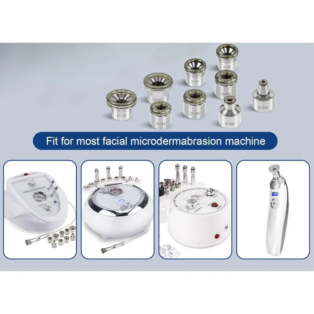 6-9 PCS Ersatz Diamant Mikrodermabrasion Dermabrasion Tipps Diamant Dermabrasion Kopf Peeling Gesichts Dermabrasion Werkzeuge – Detail 2