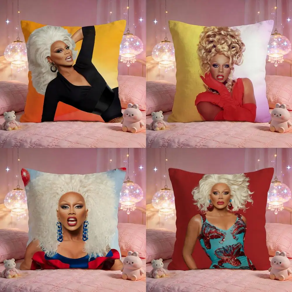 Singer R-RuPaul hot Cushion Cover Premium Comfort Reversible Pillow Cove -Two in One Design for Any Room & Car Interior