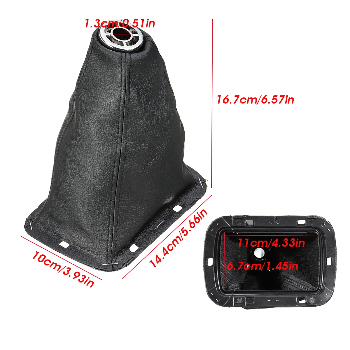 For Toyota Avensis T25 MK2 II 2003-2009 Car Gear Shift Gaiter Boot Cover Gear Shifter Gaitor Boot PU Leather