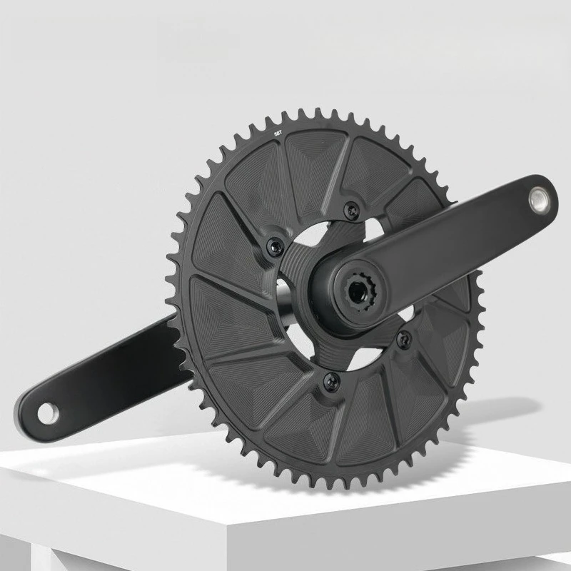 

RIRO road bike carbon fiber crank 29MM axis single disc power meter tooth disc folding car modified 332g