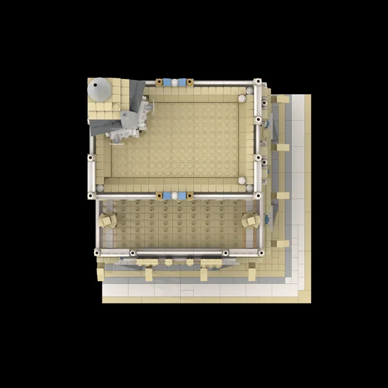 Moc ビルディングレンガラウンドコーナーストリートサイド目的地 PUBTechnology モジュラーブロックギフトおもちゃ子供 DIY セットアセンブリ