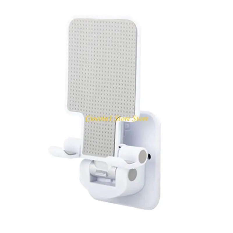 A3PC Folding Wall Mount Phone Support  Adhesive Holder Space Saving & Easy To Install Adhesive Support  for Mobile Devices
