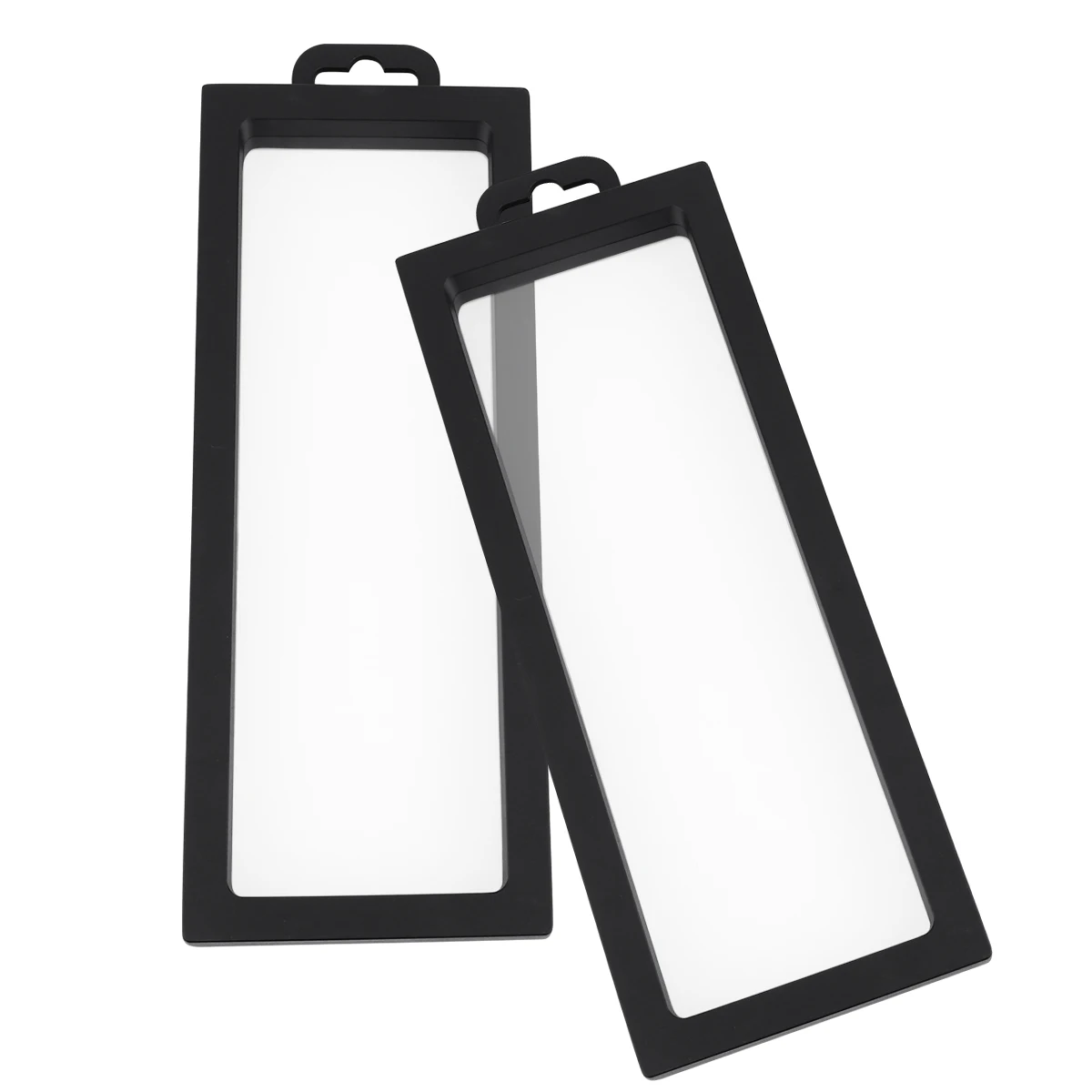 

2 Pcs Clear Display Frame Floating Holder Jewelry ganizer Storage Case for Necklace Bracelet PE Membrane Plastic Stand