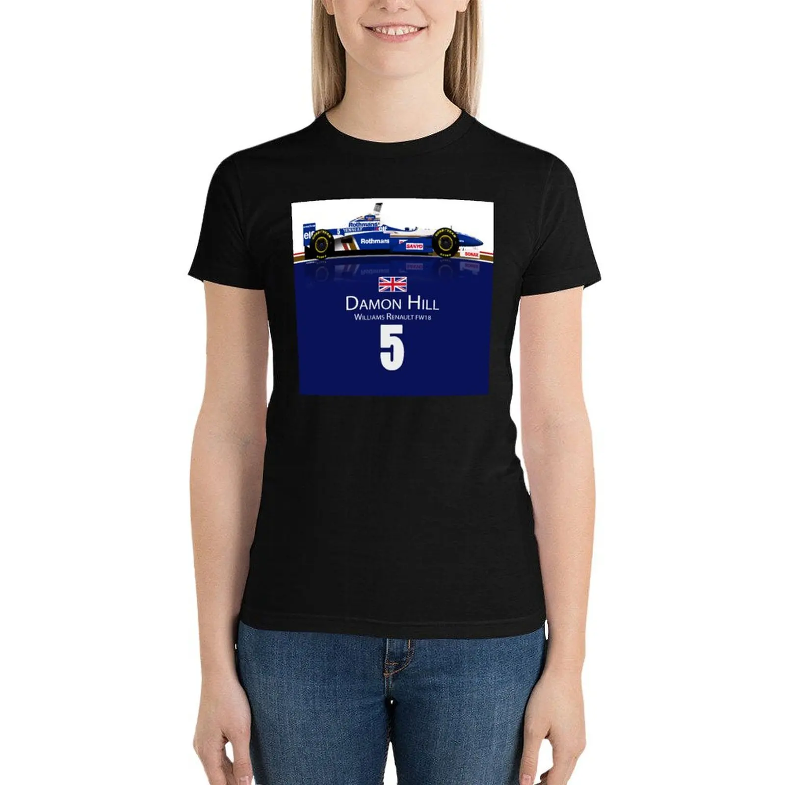 Damon Hill- Williams FW18 T-Shirt tees Short sleeve tee female western t-shirt dress for Women