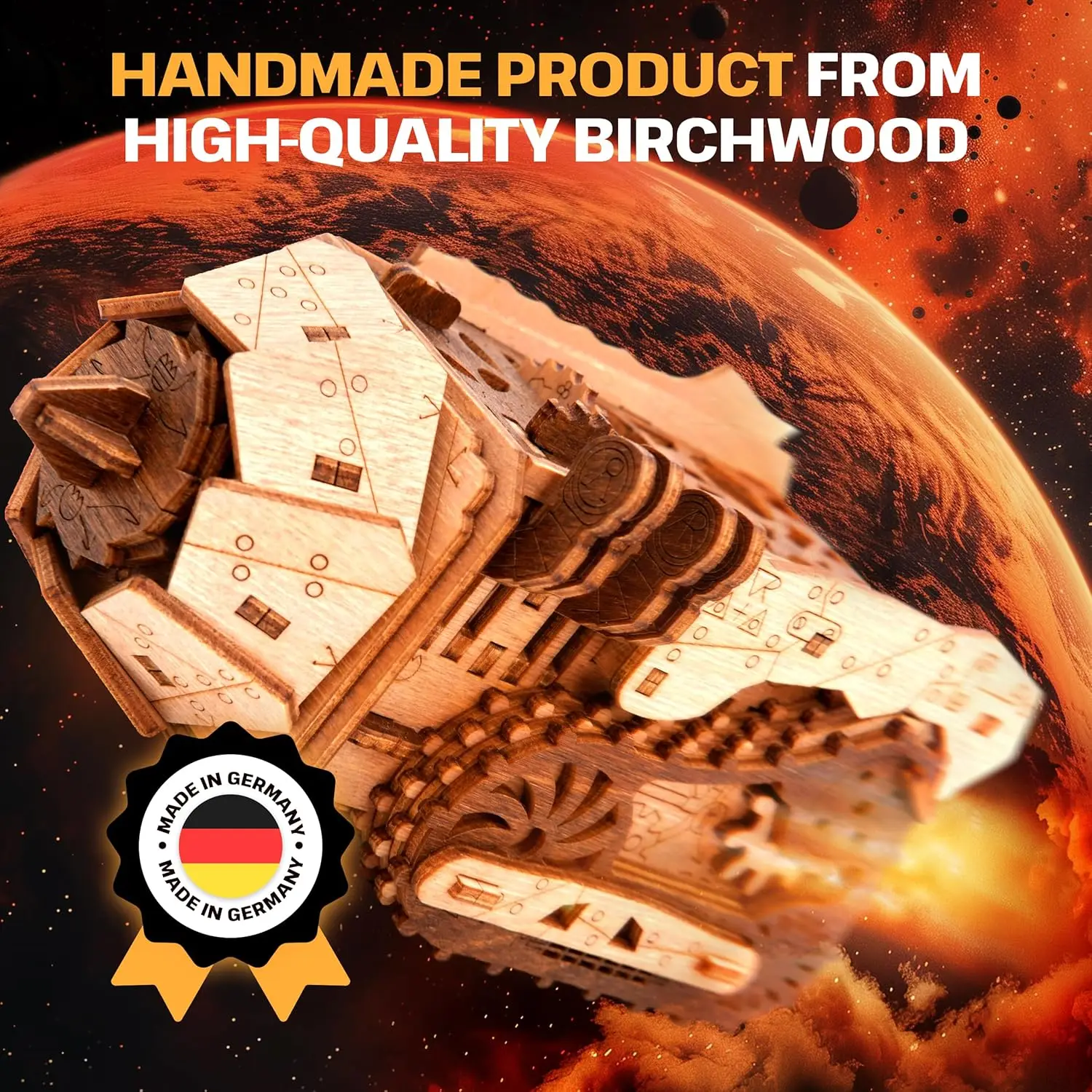 Space Rover Puzzle Box - Escape Room in a Box - Space-Themed Brainteaser - 3D Puzzle Game for Adults & Kids - Unique Wooden Puzz
