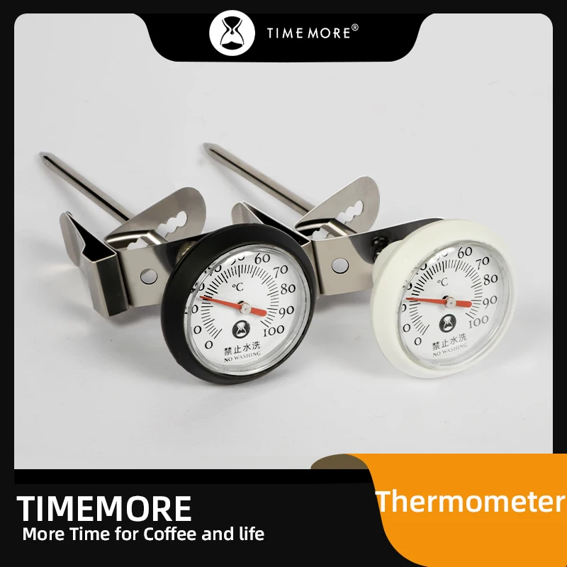 TIMEMORE Edelstahl Kaffee-Temperaturmesser Sonde Thermometer Kaffeekanne Milchaufschäumkrug Café Küche Messwerkzeuge