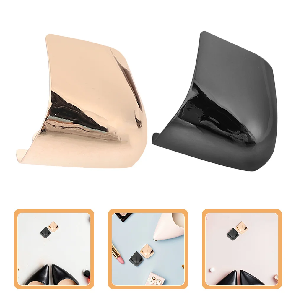 

4Pairs High Heels Tip Metal Protective Shoe Caps Covers Pointed Shoes Protector Front Guard Shoe Tip Shield