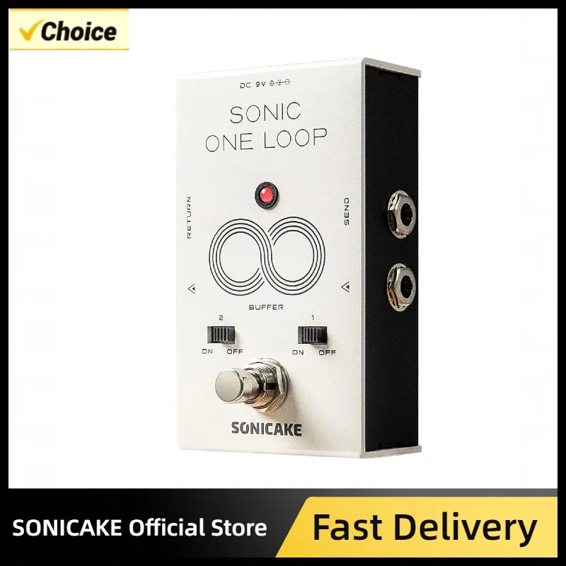 SONICAKE Sonic One Loop AB line selection Buffer Guitar Bass Effects Pedal Control System QCS-01