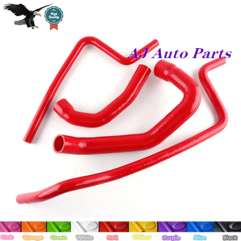 For 1997-2006 Jeep Wrangler TJ 4.0L LHD Silicone Radiator Heater Hose Kit (3-PLY Hose )
