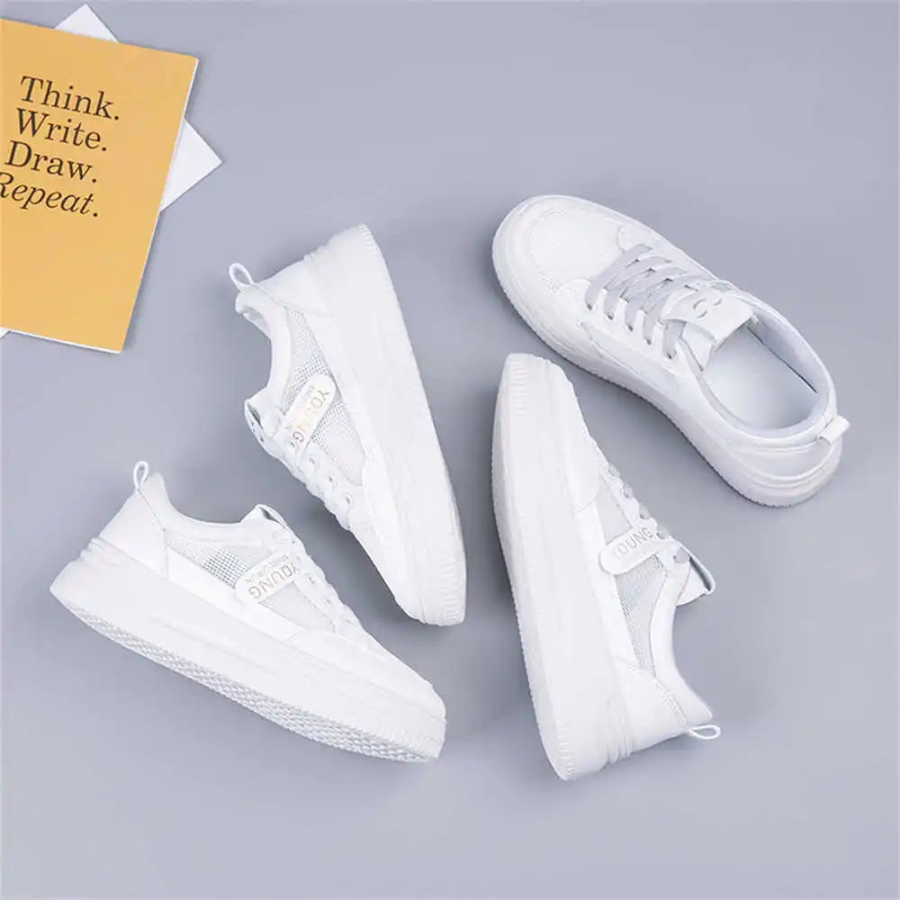 35-39 Hollow Silver Women's Tennis Ladies High Heel Shoes Women's Shoes High Heels Sneakers Sports Runners Model Traning