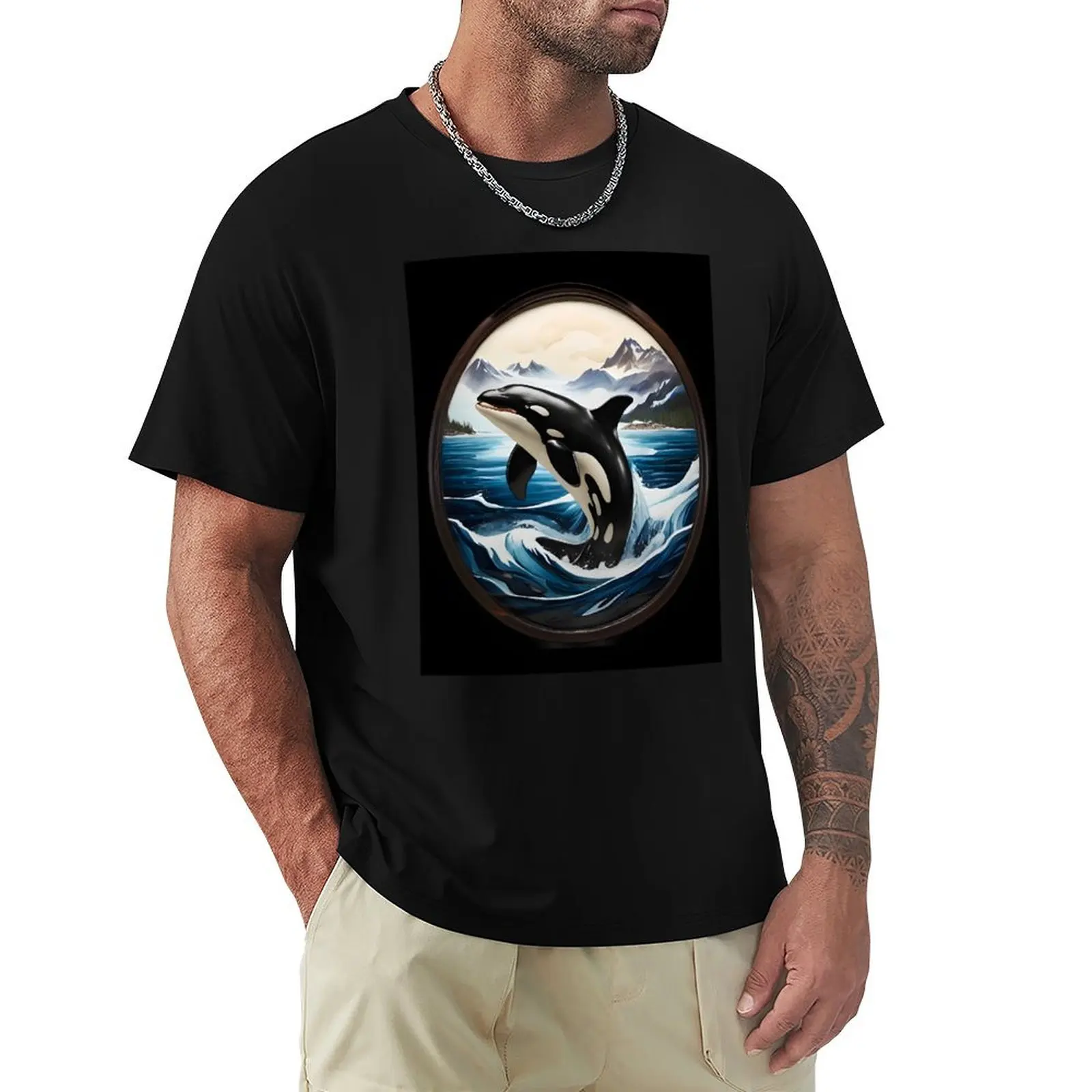 

Alaskan Orca T-Shirt new edition aesthetic clothes blanks Aesthetic clothing mens clothes