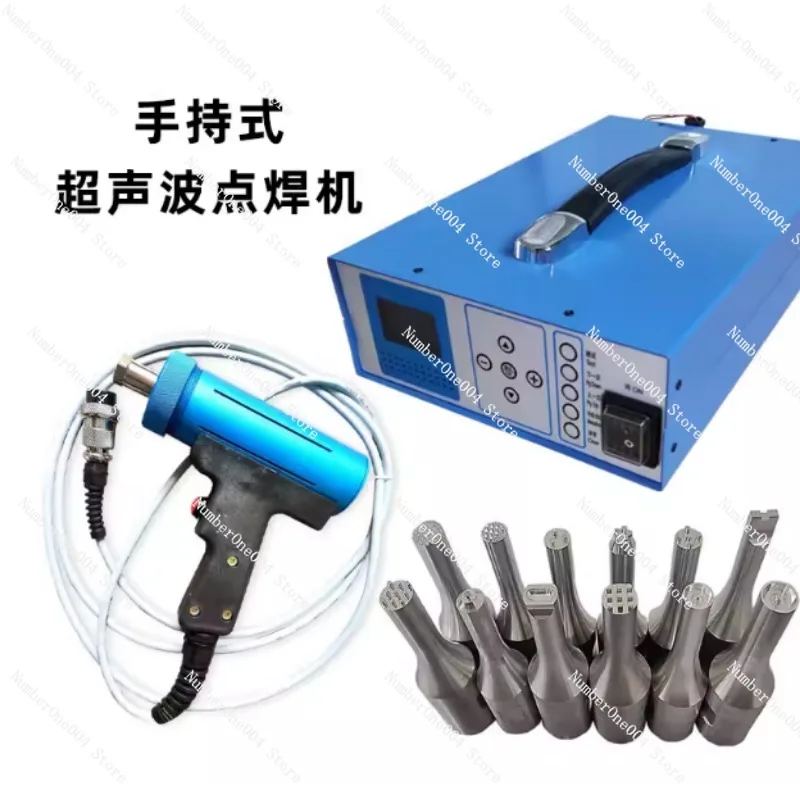 220V 1000W 28KHz for Plastic Fabric Welding 0-15mm Handheld Ultrasonic Spot Welding Machine