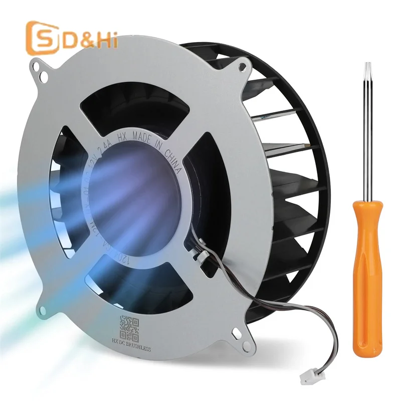 12.0 volts Internal Cooling Cooler Fan For PS5 Console Fan For PS5 Console 23 Blades Internal Cooling Fan For PS5 Blades