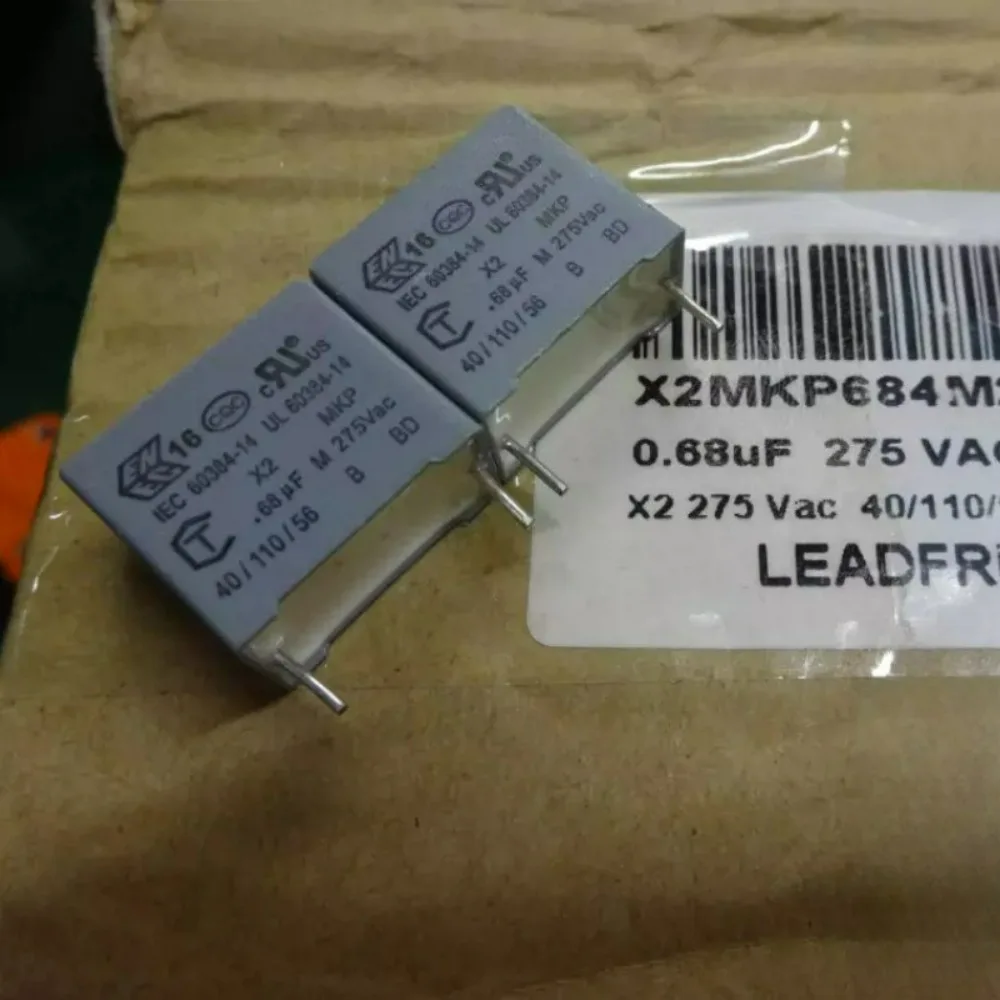 10pcs/lot MKP684 0.68uf/275vAC 680nf u68 684 Brand New 15mm Film Capacitor