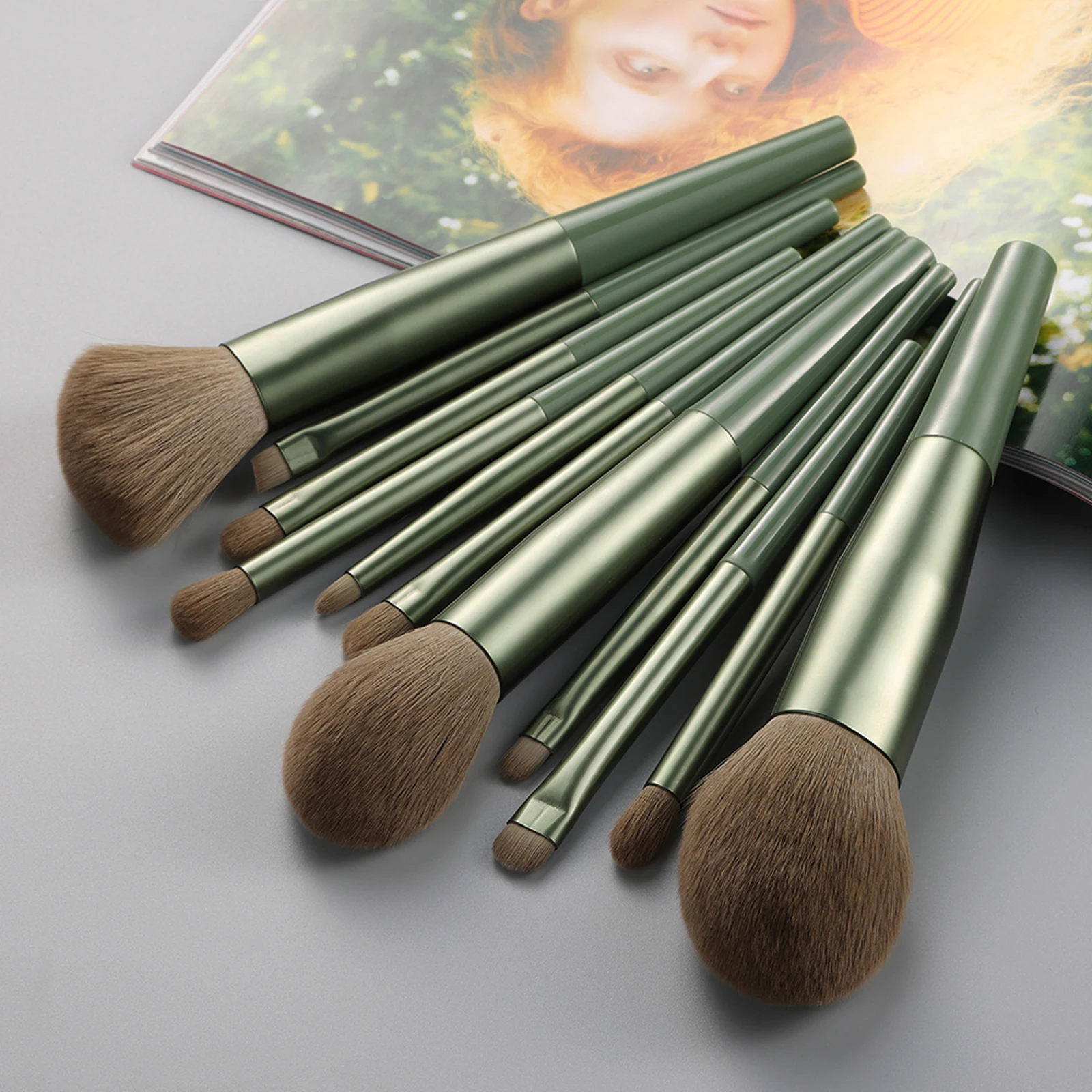 11pcs high-quality soft fur makeup brush set suitable for beginners and professional make up brushes