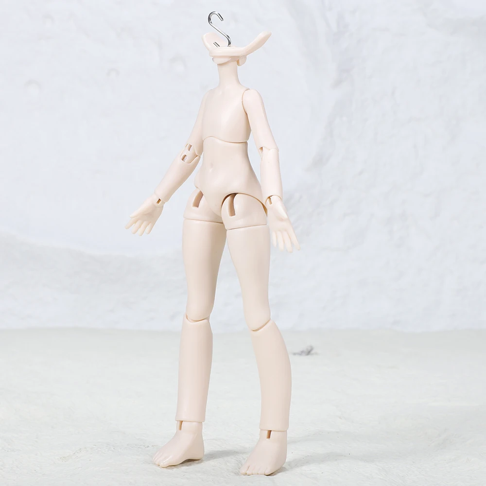 14cm bjd s gancho pescoço cartão corpo boneca rosqueamento corda 1/12 bjd boneca suti para ob11, p10, ymy, 1/12 cabeça de boneca bjd