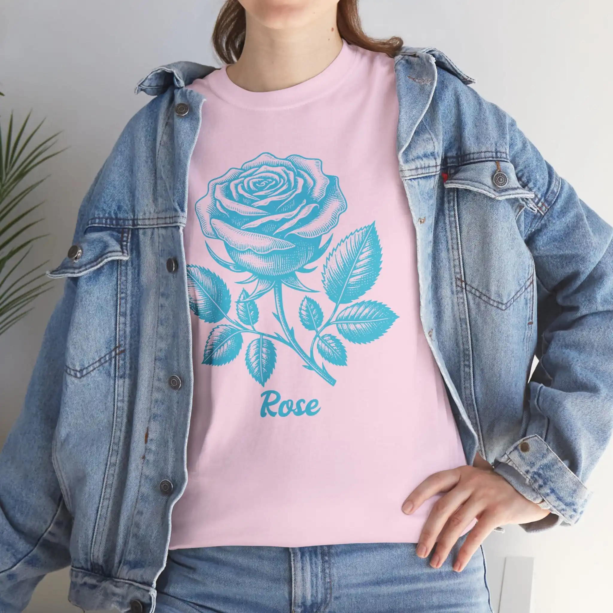 Rose T shirt vintage style flower