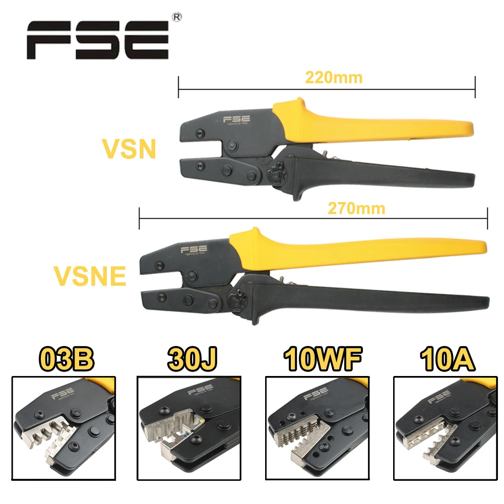 Pinze a crimpare strumenti VSN-03B VSNE-30J 10A 10WF per pulg tube terminali integrati morsetto elettrico Multi-tool VSN VSNE kit